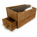 Oval Oak Cheese Grater w/ Drawer